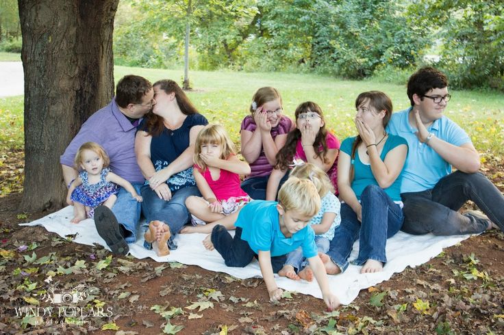 Family group in natural light