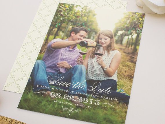 Coordinated save-the-date suite piece