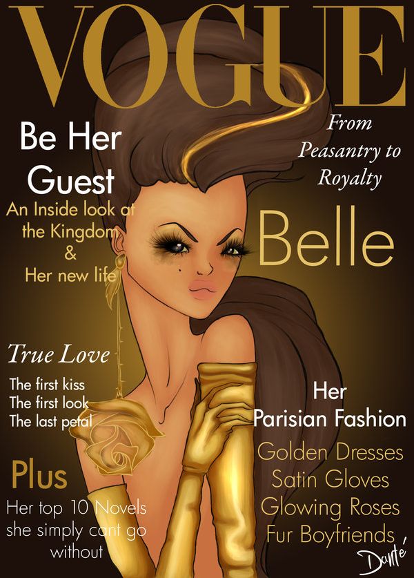 disney-princesses-vogue-cover-dante-tyler03 Mock Vogue cover featuring a Disney princess by Dante Tyler