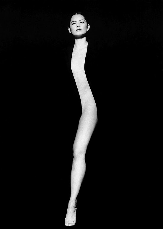 Beauty pose with shoulder angle