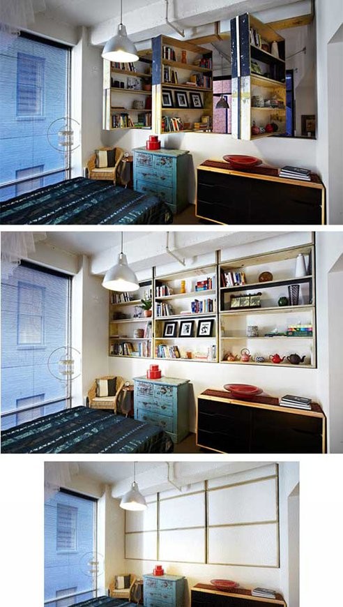 Tall narrow bookcase idea
