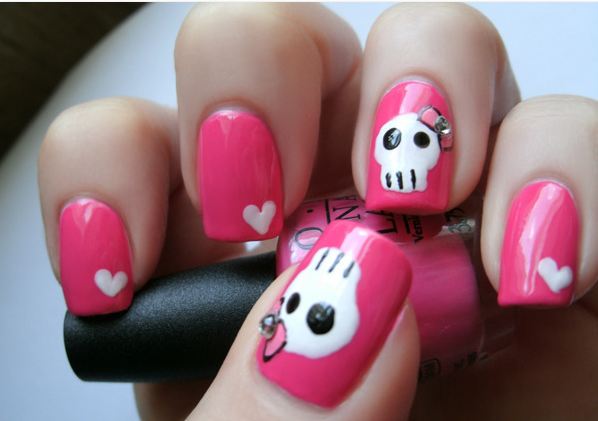Creative Halloween nail polish look