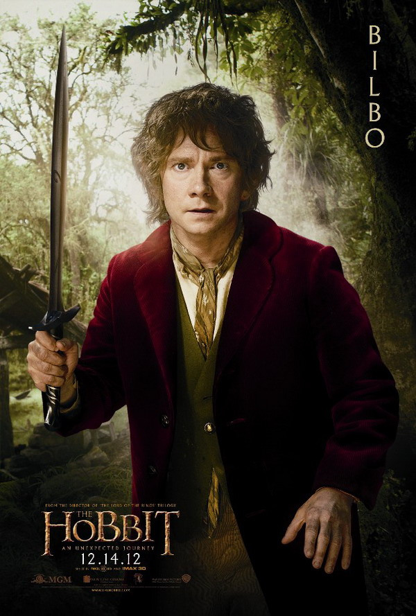 Bilbo character poster from The Hobbit: An Unexpected Journey