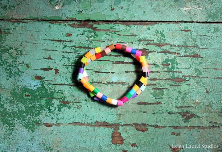 Kids craft fuse bead bracelets