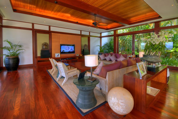 Villa kitchen and living pavilion