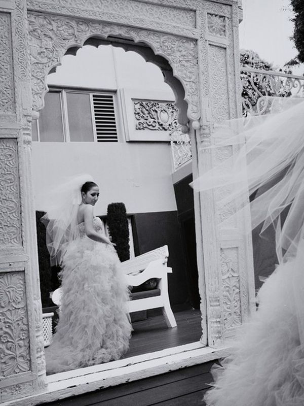 Vertical dream wedding portrait