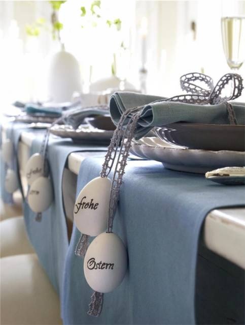 Charming Easter place setting detail