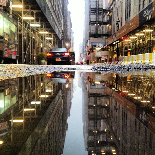 Puddle reflection series NYC