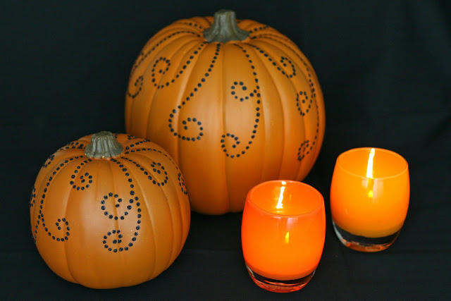 Jeweled and embellished pumpkins