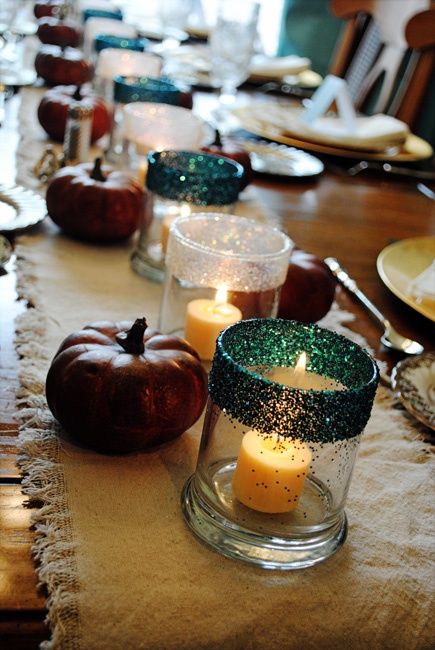 Upgraded dollar store candle holders