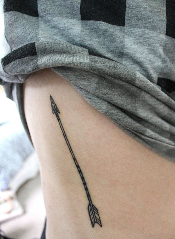 Detailed arrow tattoo idea