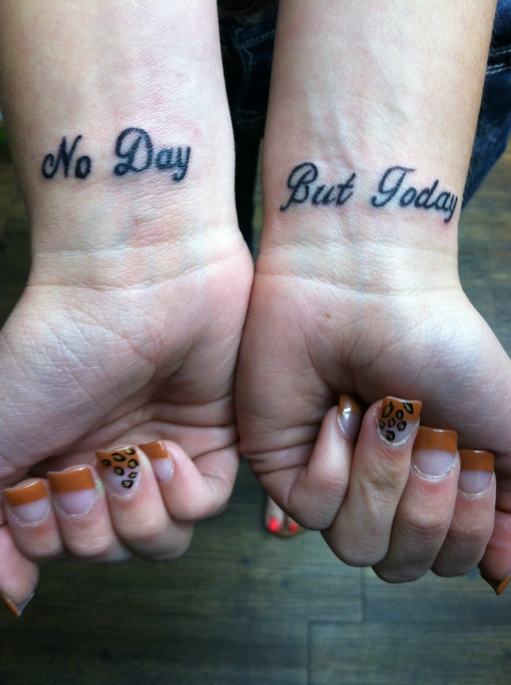 Quote or word wrist tattoo idea