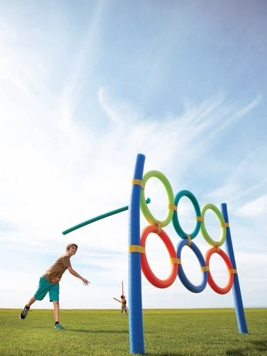 Assorted pool noodle DIY projects for kids
