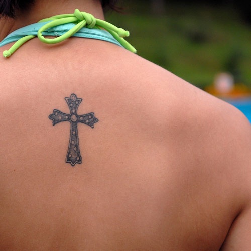Cross tattoo design example 16