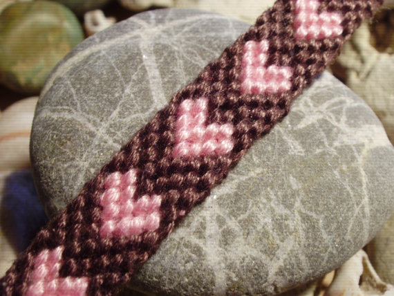 Valentine heart friendship bracelet