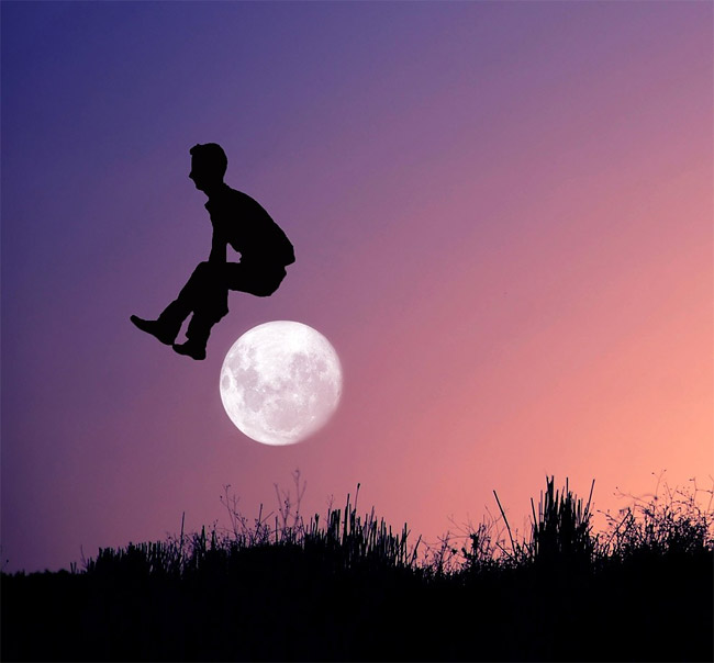 Adrian Limani full moon silhouette play