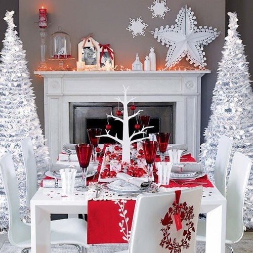 Minimal Christmas decoration vignette