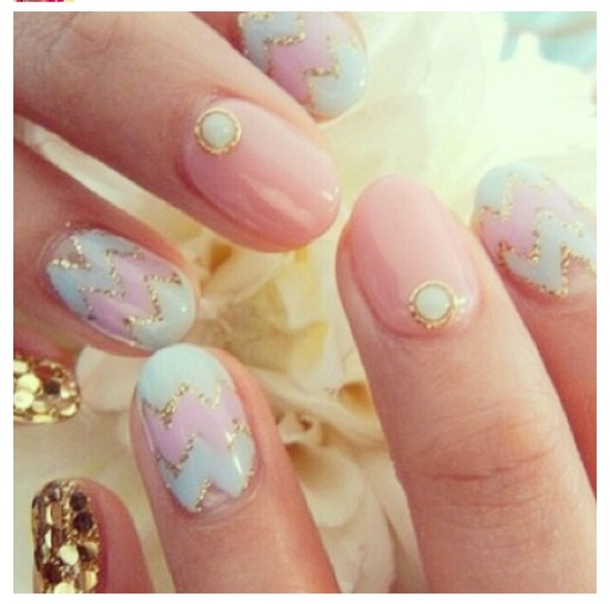 Spring Easter nail color idea