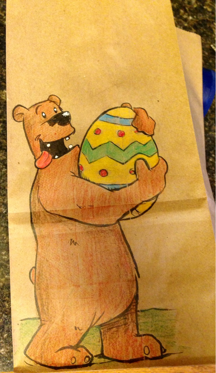 Colorful lunch bag illustration Bryan Dunn