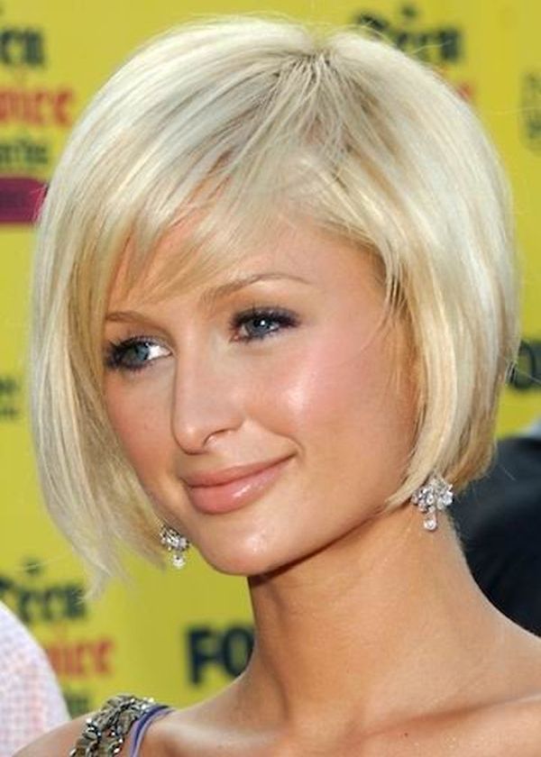 Celebrity bob with fringe