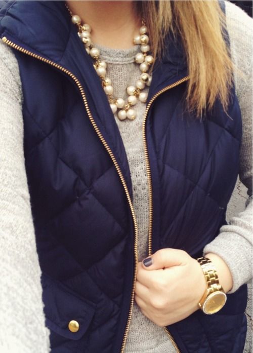 Textured vest for cool weather dressing