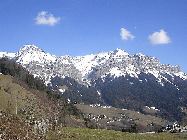 Mountain landscape for quiet travel