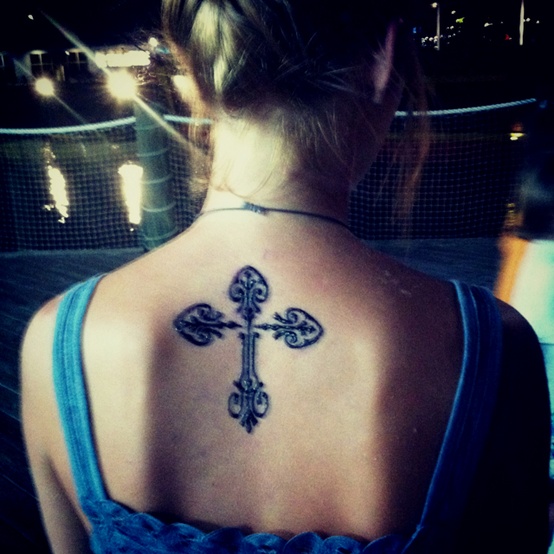Cross tattoo design example 8