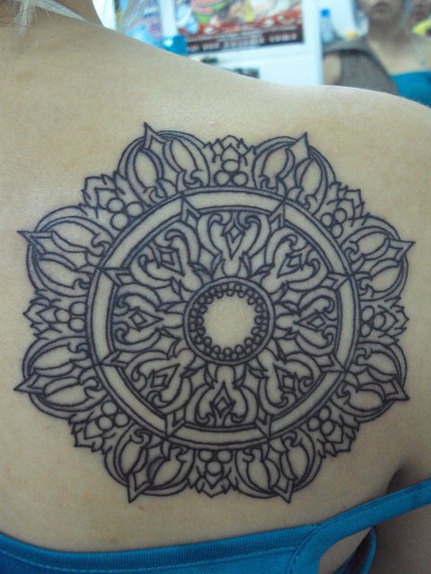 Moon phase mandala