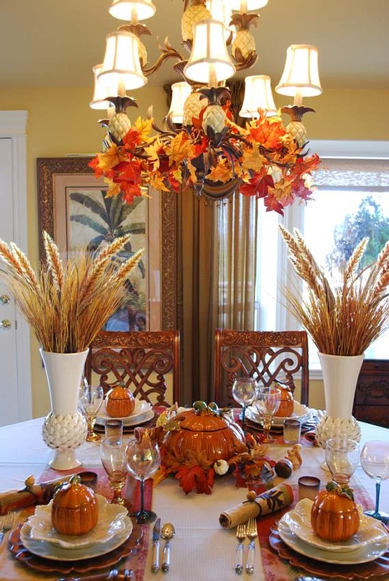 Harvest-inspired dining table