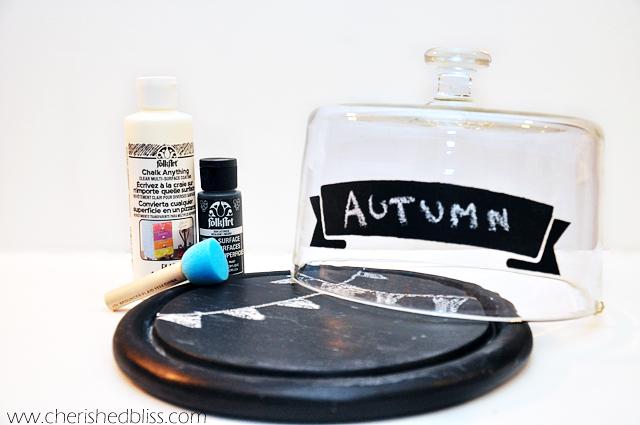 Chalkboard cloche