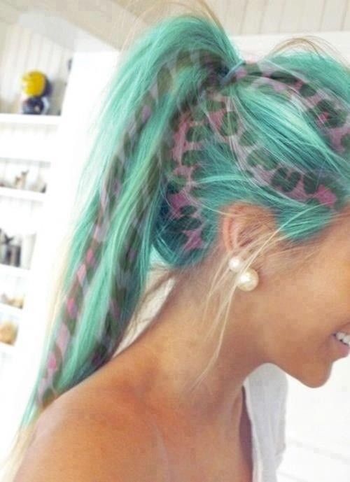 Creative colorful hair from warm to cool