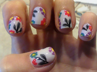 Spring Easter manicure idea