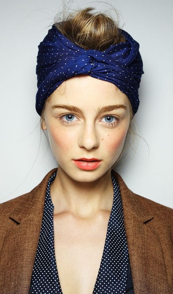 Braided hair with scarf