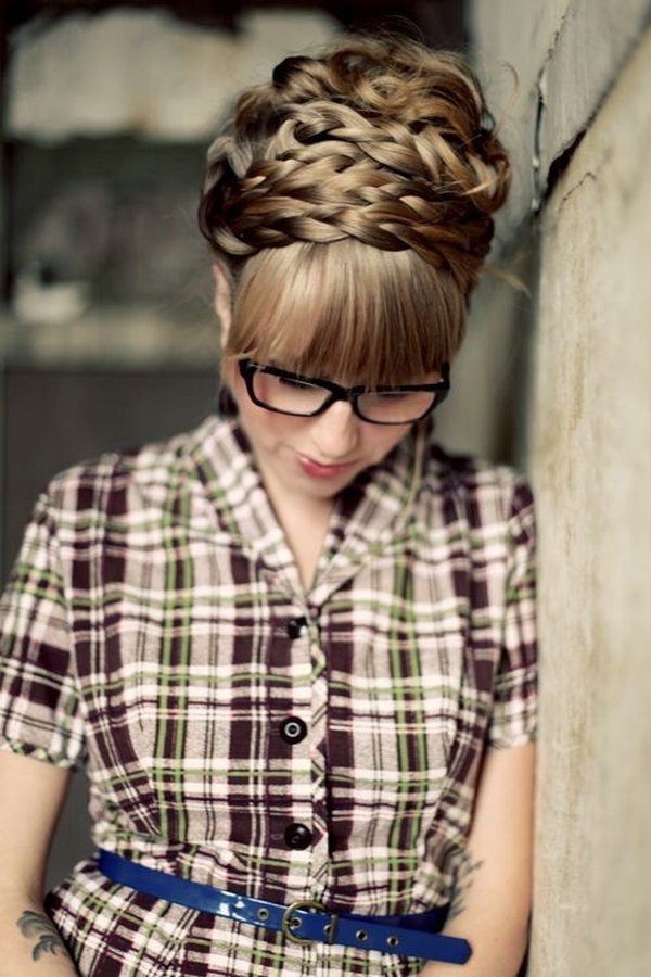 Side-parted bangs for women