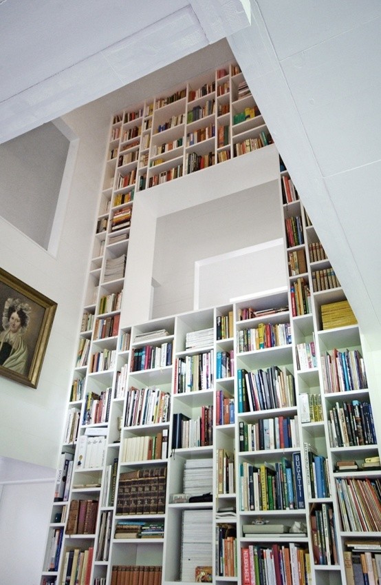 Sculptural freestanding bookcase