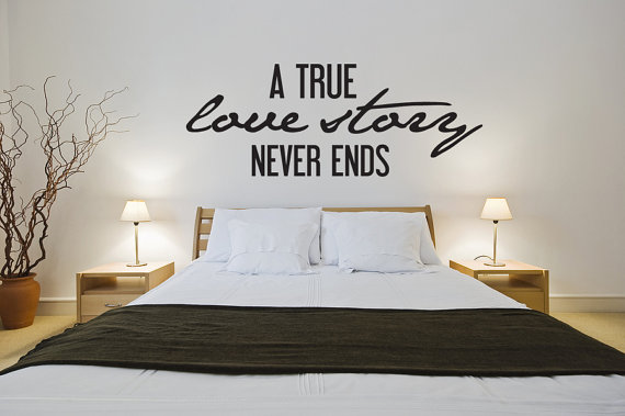 Wide love quote wall decoration