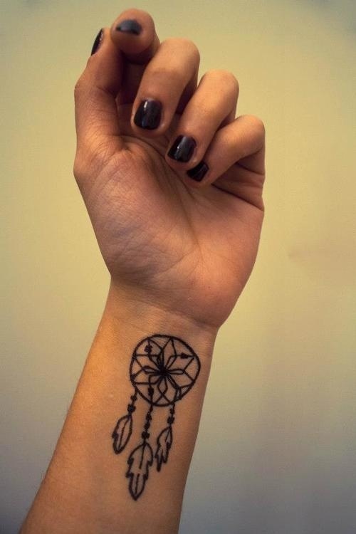 Elegant small wrist tattoo idea