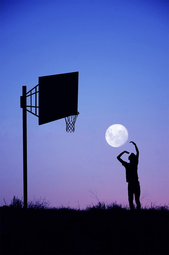 Playing with the moon Adrian Limani