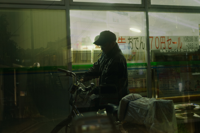 Ethereal multiple exposure with reflections from taxi glass
