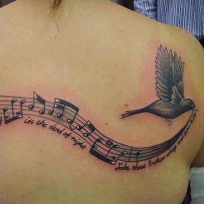 Song title tattoo