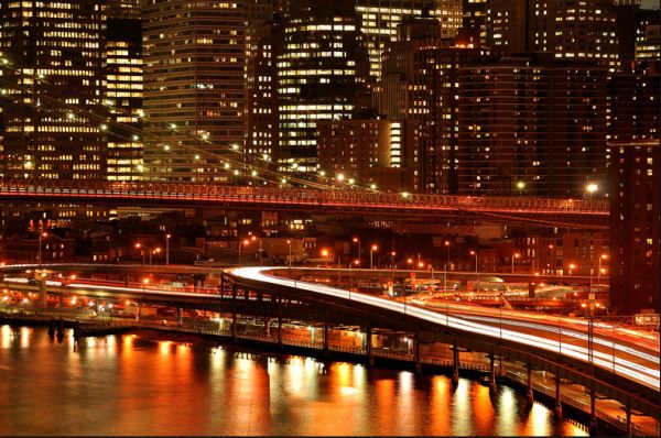 Manhattan illuminated windows Ben Leshchinsky