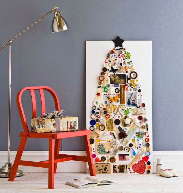Compact Christmas tree idea for a small home