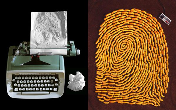 fingerprint-art-kevin-van-aelst05 Kevin Van Aelst fingerprint tableau made from personal materials