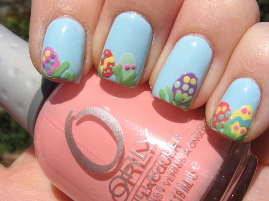 Spring holiday nail art styling