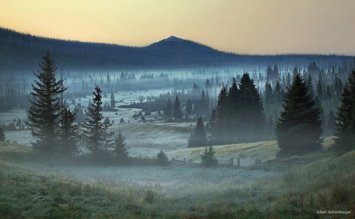 Misty rural landscape by Kilian Schönberger