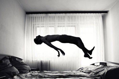 Floating motion in bright daylight