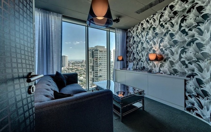 Google Tel Aviv local identity themed floor