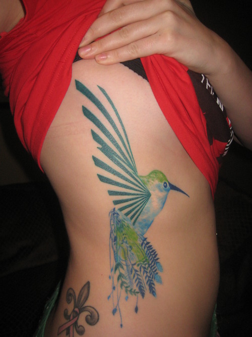 Hummingbird tattoo idea 12