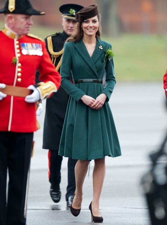 Emerald green styled look
