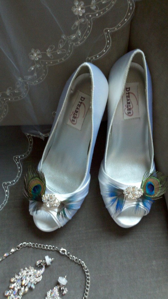 Statement sparkling bridal footwear